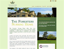 Tablet Screenshot of forestersnursinghome.co.uk